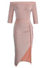 Wrap-Style Maxi Dress with Slit Detail