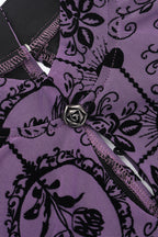 Vintage-Inspired Gothic Purple Dress