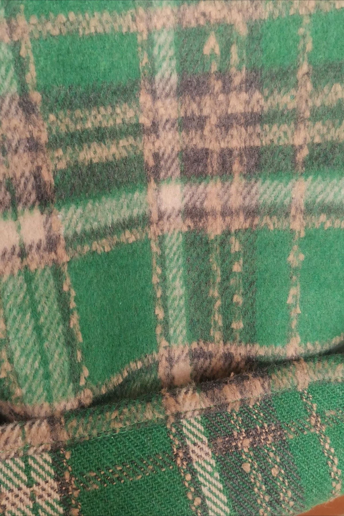 Wool-Blend Blouse with Polo Collar