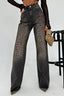 Leopard-Print Cotton High-Rise Straight-Leg Jeans