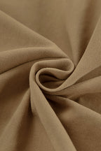 Brown Faux-Leather Panelled Coat