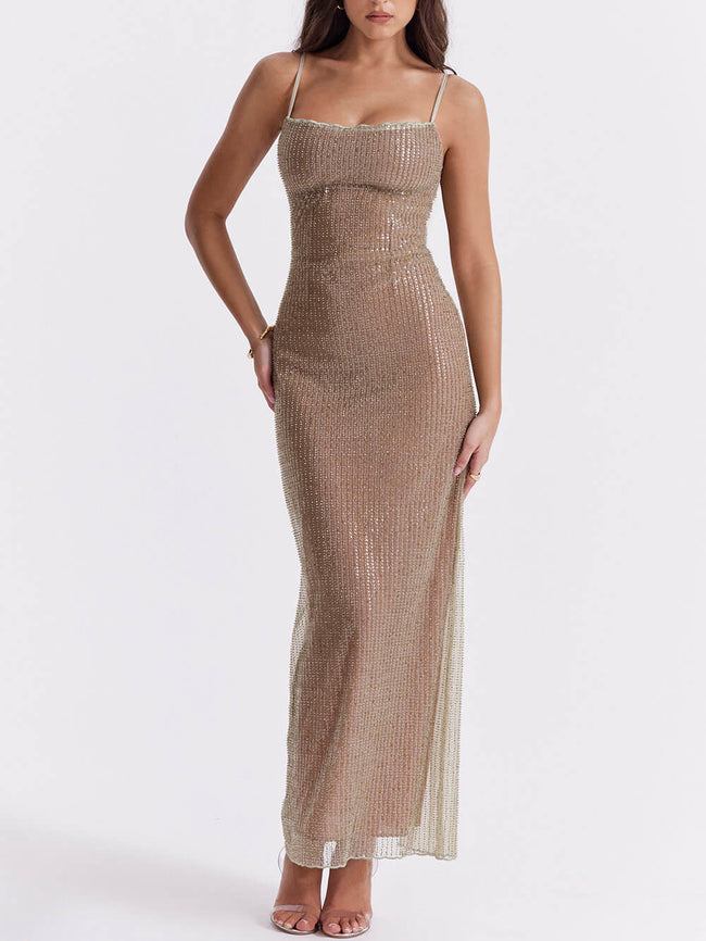 Maxi Dress with Beaded Details Main image