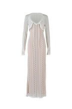 Lace Two-Piece Set with V-Neckline