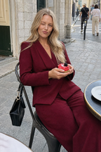 Long Sleeve Two Piece Blazer Pants Set