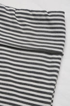 Striped Pants Set with Strapless Neckline