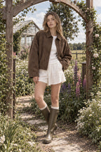 Elegant Bat Sleeve Jacket