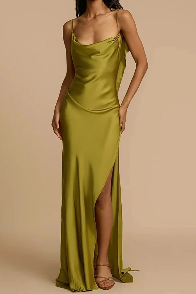 Open-Back Maxi Dress with Sleeveless Cut