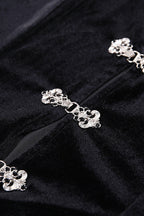 Lace Polyester Midi Dress with Gothic Styling