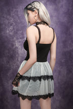 Lace White Dress with Gothic Styling