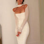 Mesh Bodycon Maxi Dress
