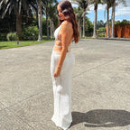 Open-Back Halter Cutout Maxi Dress