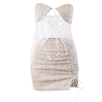 Lace Printed Two-Piece Set with Mini Length