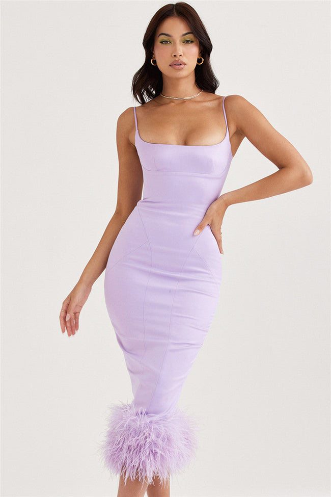Open-Back Maxi Dress with Strap Details Main image