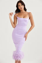 Open-Back Maxi Dress with Strap Details