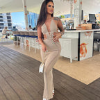 Open-Back Halter Cutout Maxi Dress
