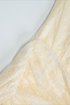 Heart-Detail Lace Mini Dress with Strapless Neckline