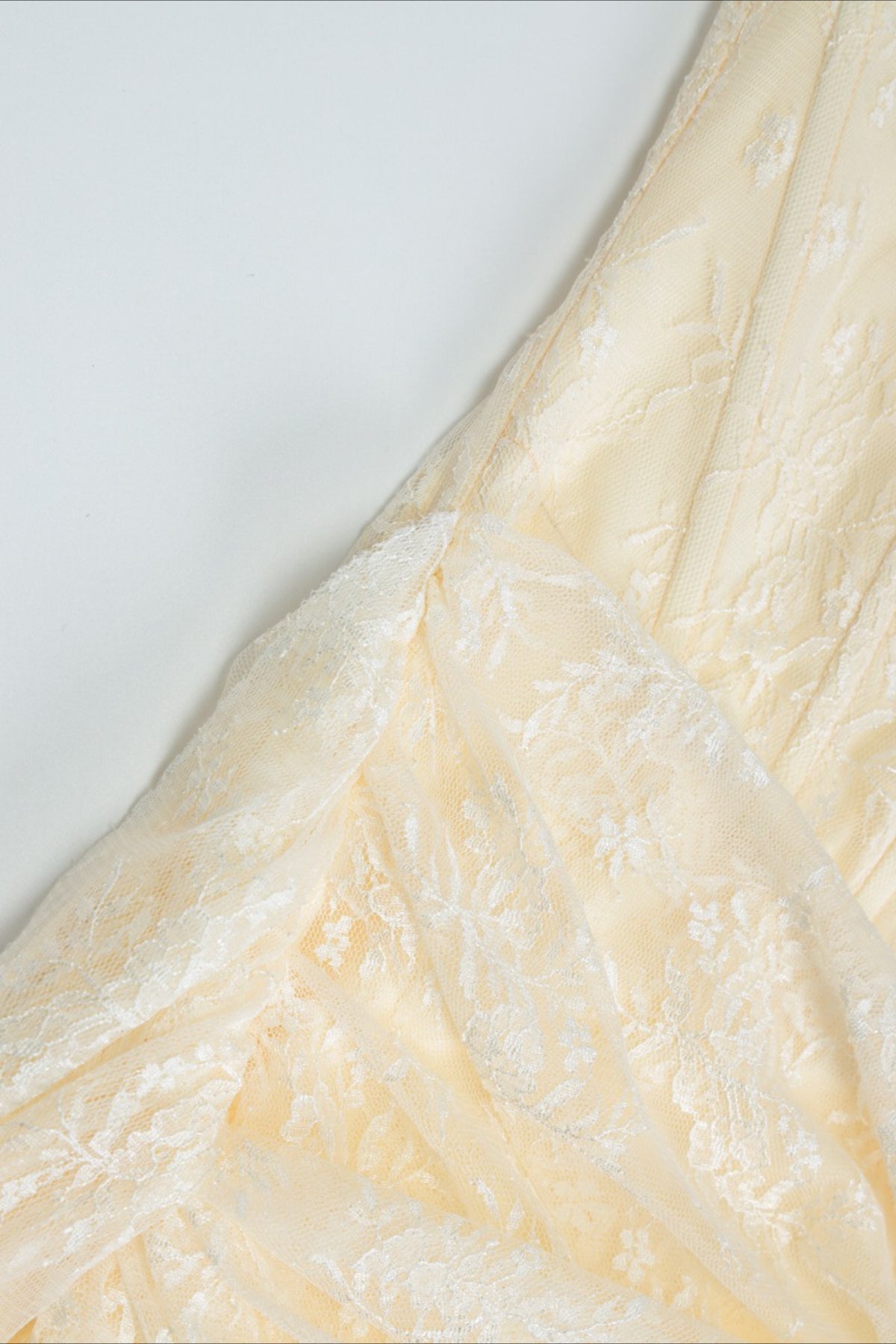 Heart-Detail Lace Mini Dress with Strapless Neckline