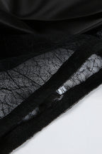 Lace Maxi Skirt with Appliqué Details