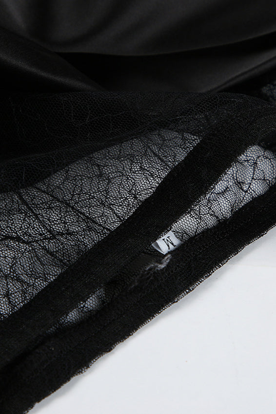 Lace Maxi Skirt with Appliqué Details