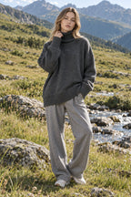 Oversize Vintage Turtleneck Winter Sweater