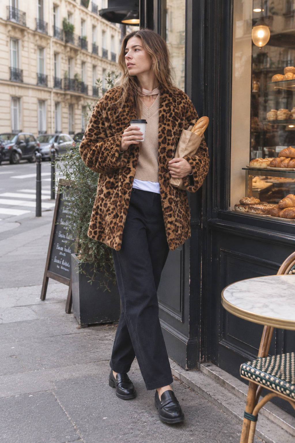 Sexy Animal Faux Fur Coat