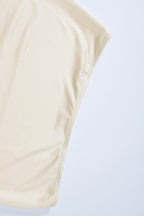 Cropped Fitted Skirt Set with Strapless Neckline