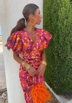 Dress with Puff Sleeves