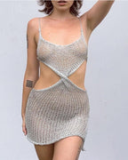 Knit Mini Dress with Twist Detail