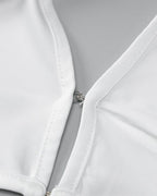 Strapless Polyester Dress with Halter Neckline