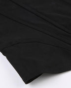 One-Shoulder Polyester Top with Corset Details