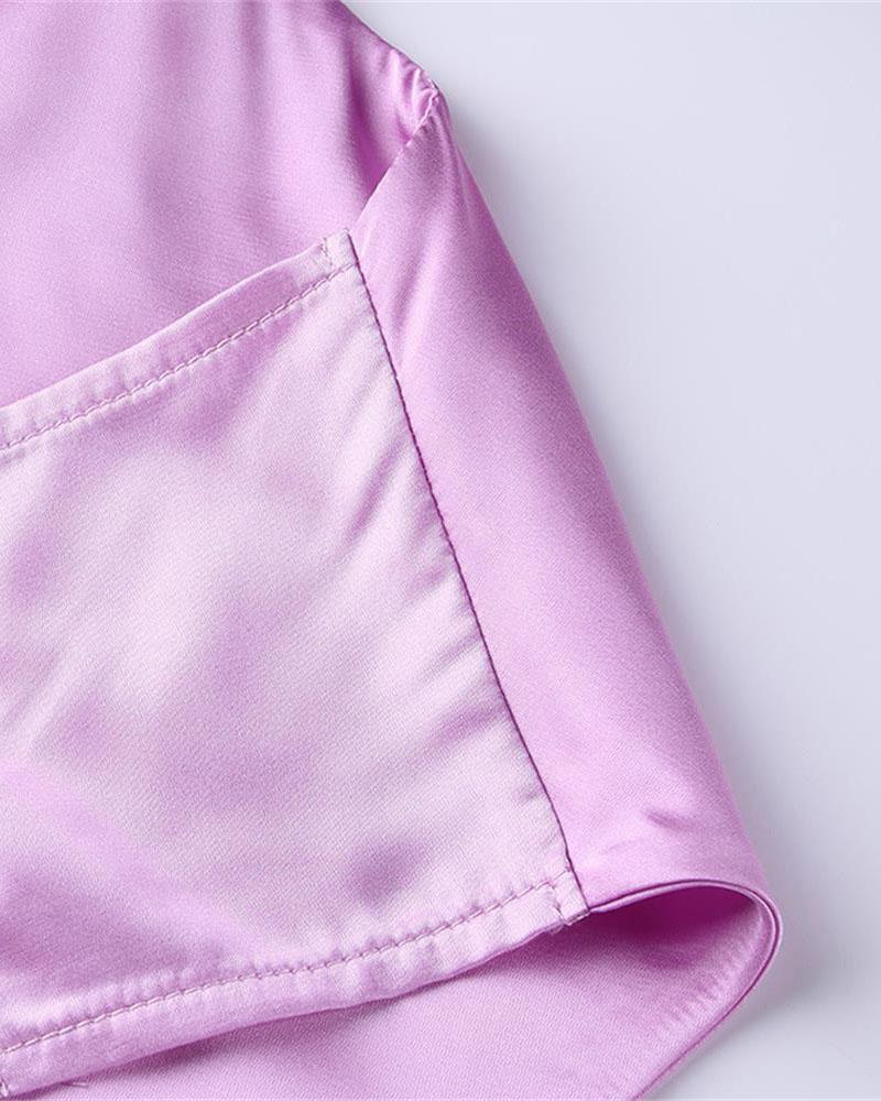 Cross-Detail Cinched Cami Dress