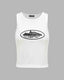 Cami Printed Stretch-Blend Cropped Tank Top with Polyester Fabric