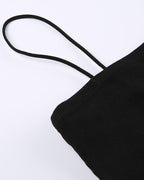 Strapless Polyester Cami Top with Lettering