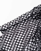 Grunge Polyester Fishnet Top