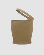Asymmetric Stretch-Blend Cropped Top with Polyester Fabric