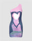 One-Shoulder Polyester Dress with Heart Details