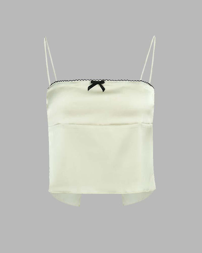 Mermaid Polyester Cami Top with Satin Texture Main image