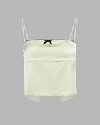 Mermaid Polyester Cami Top with Satin Texture