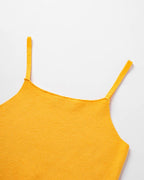 Polyester Stretch-Blend Cami Cropped Top