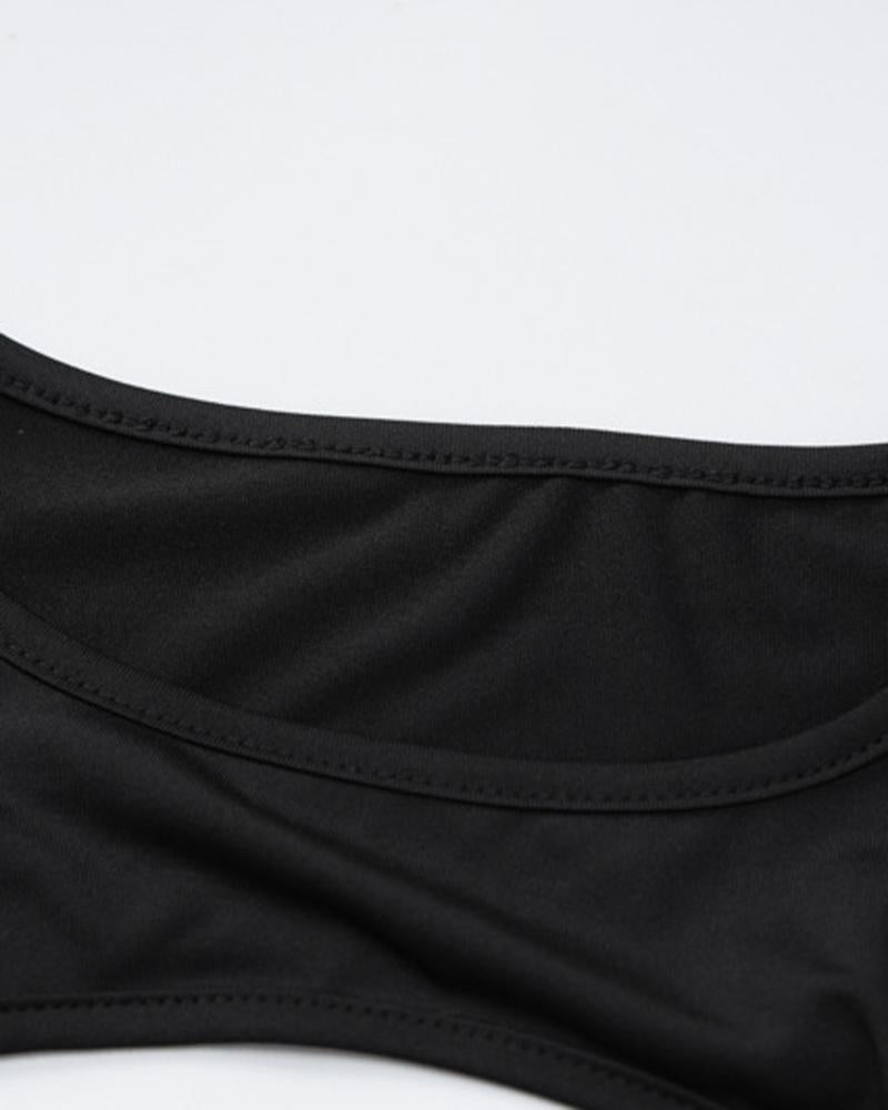 Polyester Bodycon Cutout Dress