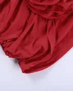 Rose-Detail Dress with Cutout Details