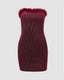 Polyester Strapless Sleeveless Dress