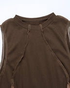 Spiderweb-Detail Polyester Cotton Top