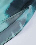 Slit-Detail Polyester Dress with Mesh Detailing
