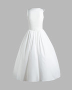 Stretch-Blend Polyester Corset-Style Maxi Dress