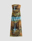 Strapless Stretch-Blend Maxi Dress with Polyester Fabric