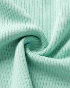 Ribbed Lace Top with Lettuce Edges