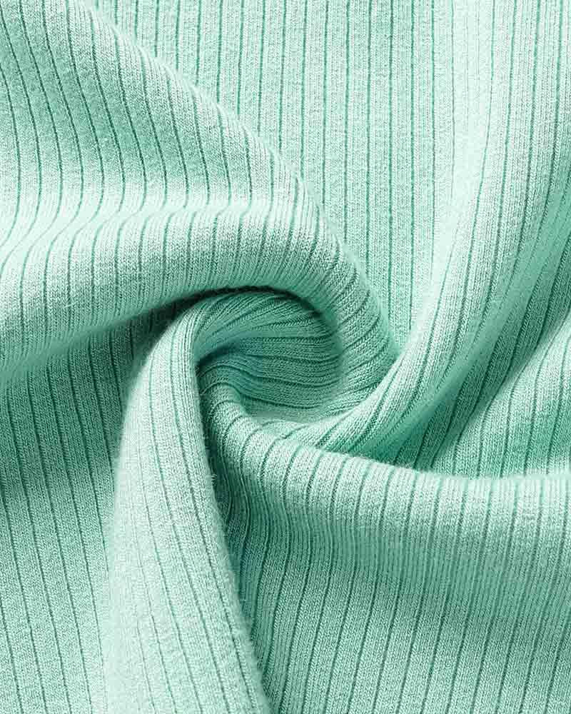 Ribbed Lace Top with Lettuce Edges