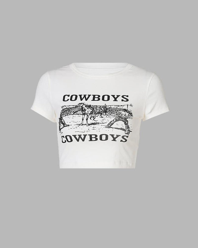 Polyester Stretch-Blend T-Shirt with Short Sleeves Main image
