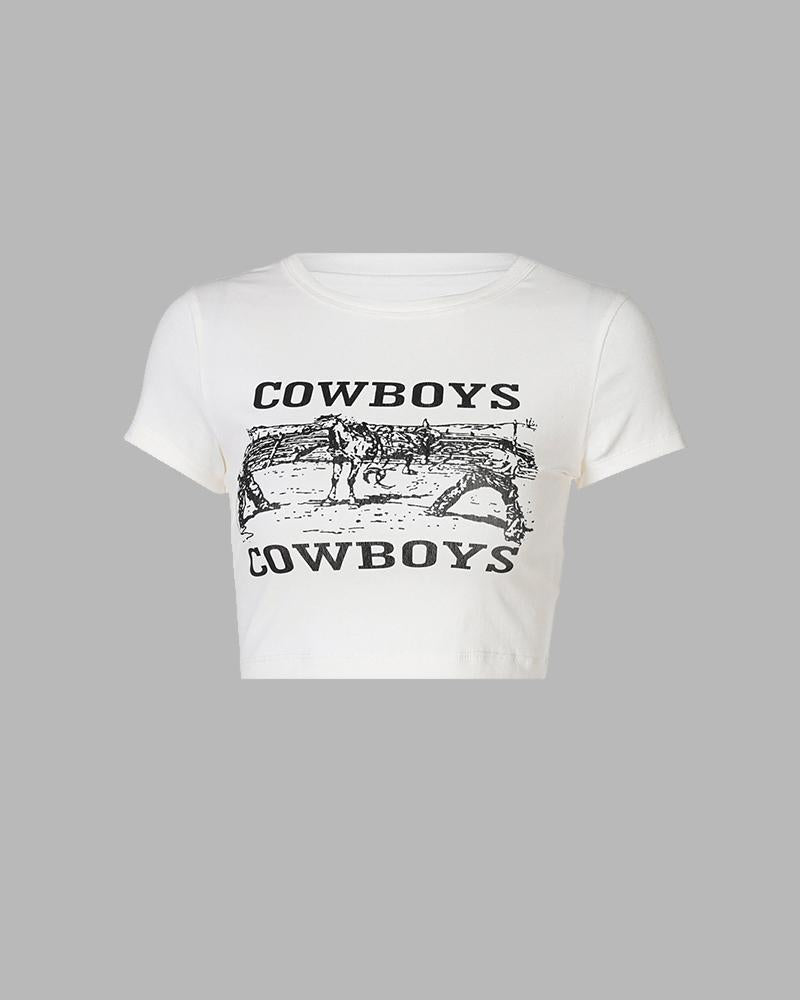 Polyester Stretch-Blend T-Shirt with Short Sleeves